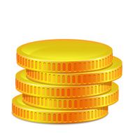 Stacks of gold coins