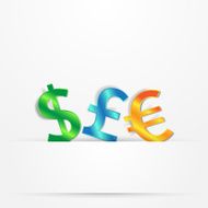 dollar pound euro presentation