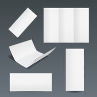 Set of templates for a leaflet or flyer