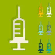 Flat design syringe N15