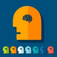 Flat design head N8