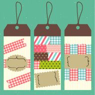 masking tape scrapbook style card