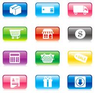 Shopping icons set Vector N3