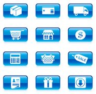 Shopping icons set Vector N4
