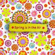 Spring is in the Air cheer up motivational background Offer