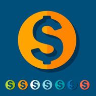 Flat design money N9