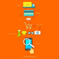 Online Shopping Pictogram
