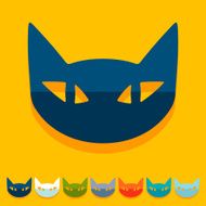 Flat design cat N26