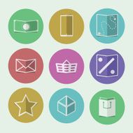 Flat icons for online store