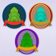 Ecology retro vector badge N2