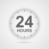 24 hours customer service icon