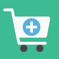 Vector Shopping Cart Add to Icon N2