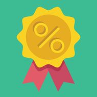 Vector Gold Sale Badge Icon N2