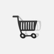 realistic design element grocery cart N46