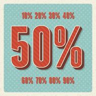 Vintage sale vector N2