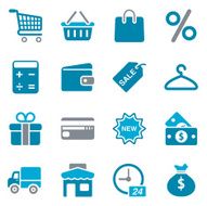 Shopping &amp; Consumerism Icons - Colour