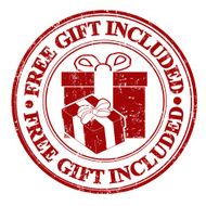 Free gift included stamp