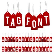 gift labels font set