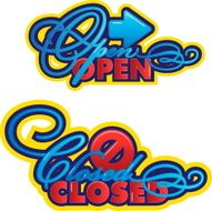 Open-Closed signs N4
