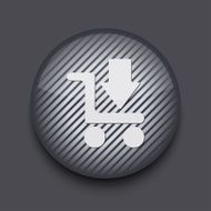 Vector app circle striped icon on gray background Eps 10 N9