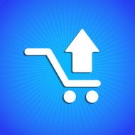 Vector icon on blue background Eps10 N9