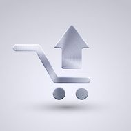 Vector full metal icon on blue background Eps10 N14