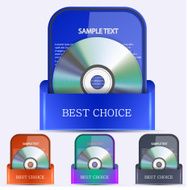 Vector Disk in Package set for your design Eps 10