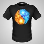 Male t-shirt with print N21