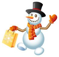 Christmas Shopping Snowman N2