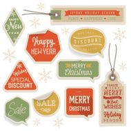 Stickers &amp; Labels for Christmas and New Year N8