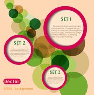 Abstract web design bubble vector N5