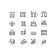 Gift box icon set