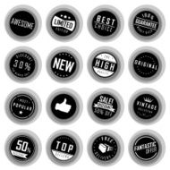 Modern labels set N4