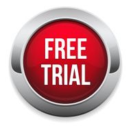 Red round free trial button