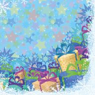 Christmas background with gifts N3