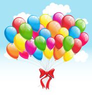 Party balloons Vector illustration