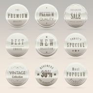 Elegant badge and label set N2