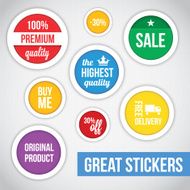 Modern Vector Stickers