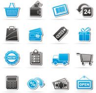 shopping and retail icons N15