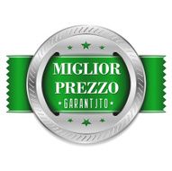 Green best price button with ribbon
