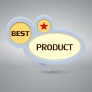 best product logo in gray colors