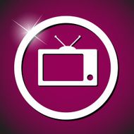 tv icon vector illustration