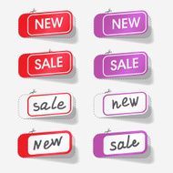 sale and new labels