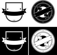 Vintage Style Vector Labels Collection N3