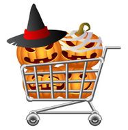 Halloween shopping-cart N4