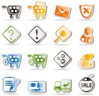 Online shop icons N17