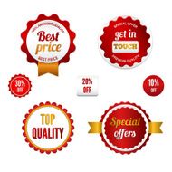 Set of sale badges labels and stickers N2