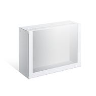 White Package Box with a transparent window