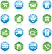 Online shop icons N18