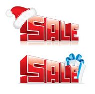 3D Word Sale Vector Image